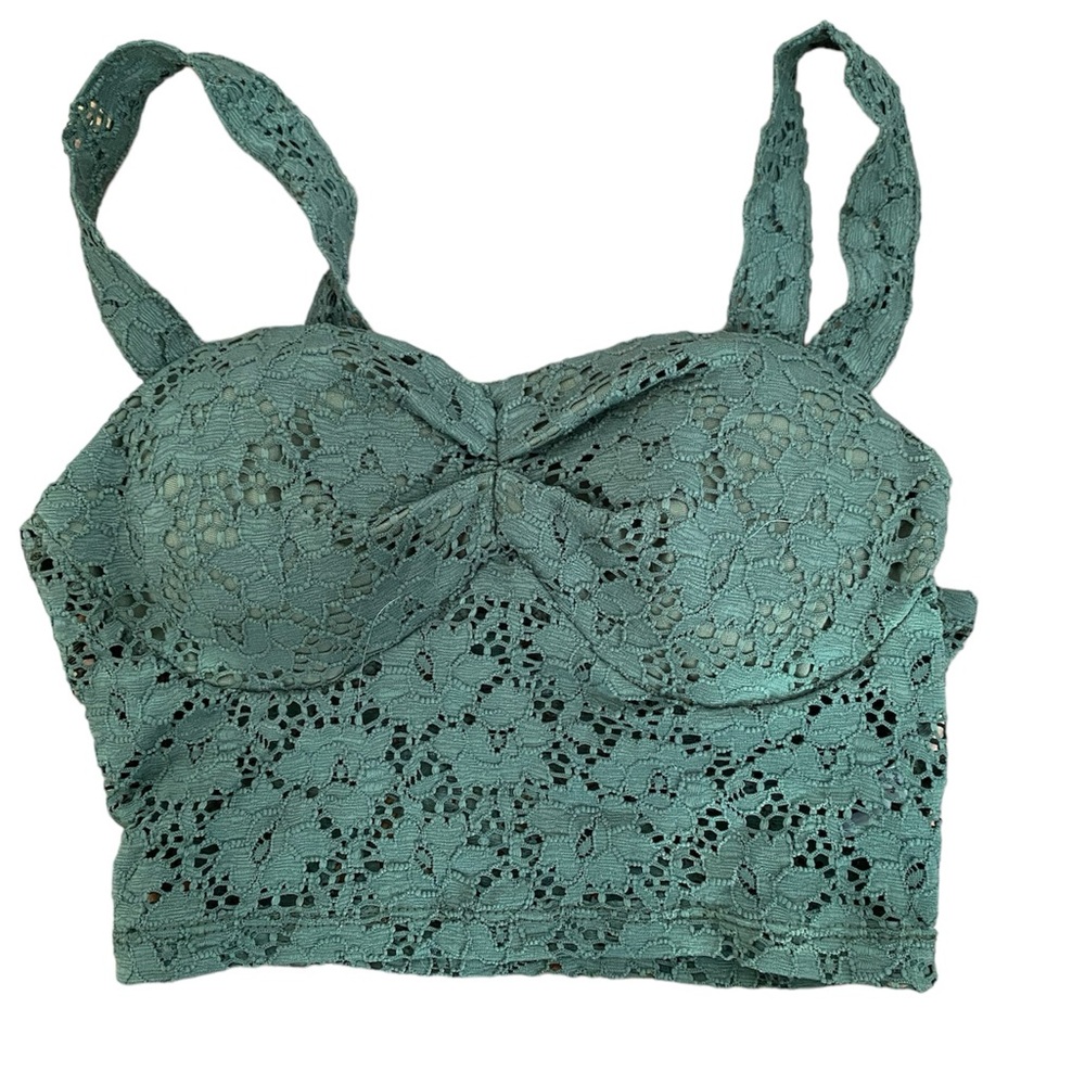 Cute Green Crop Top (padded)